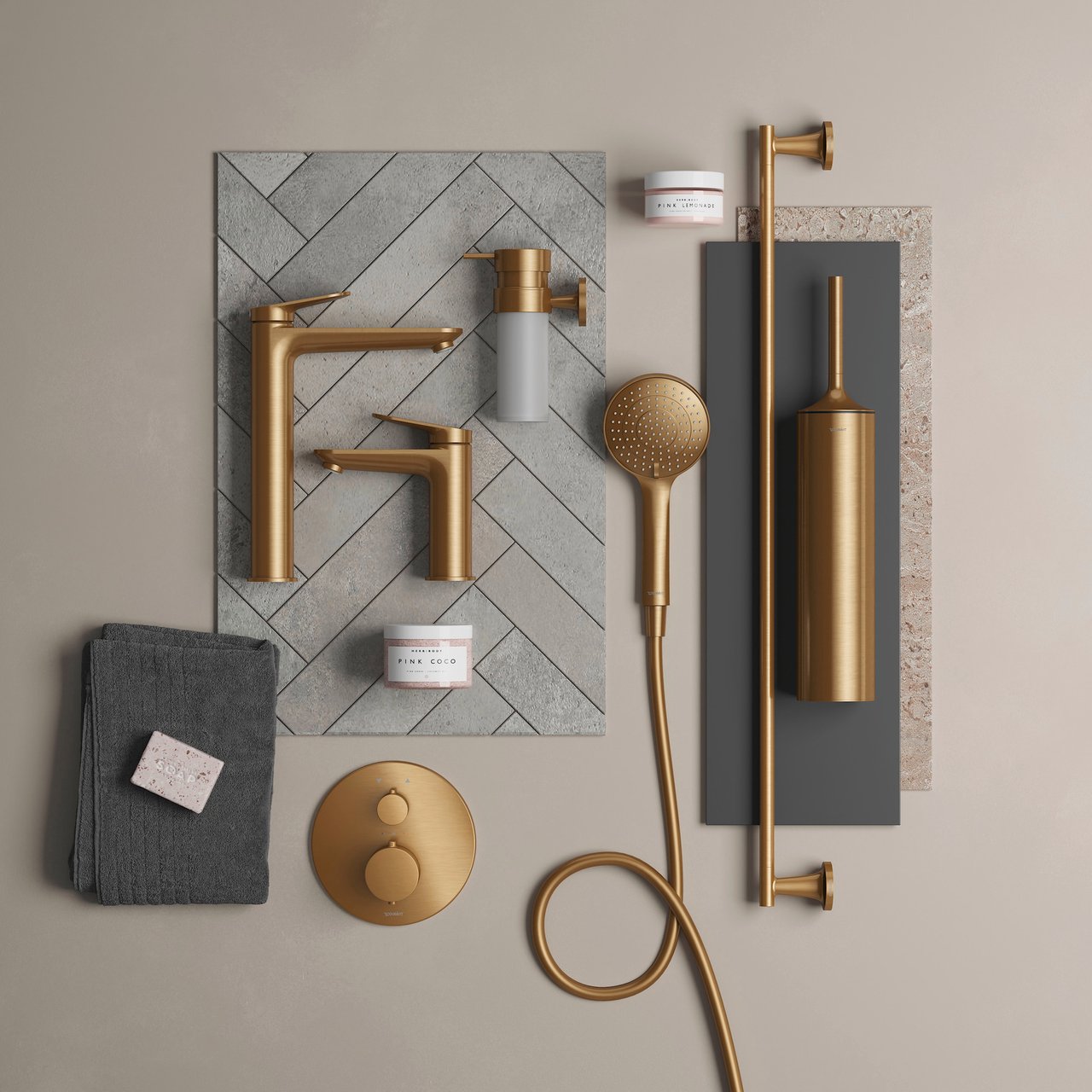 Duravit Starck T Reserve-Toilettenpapierhalter Bronze gebürstet