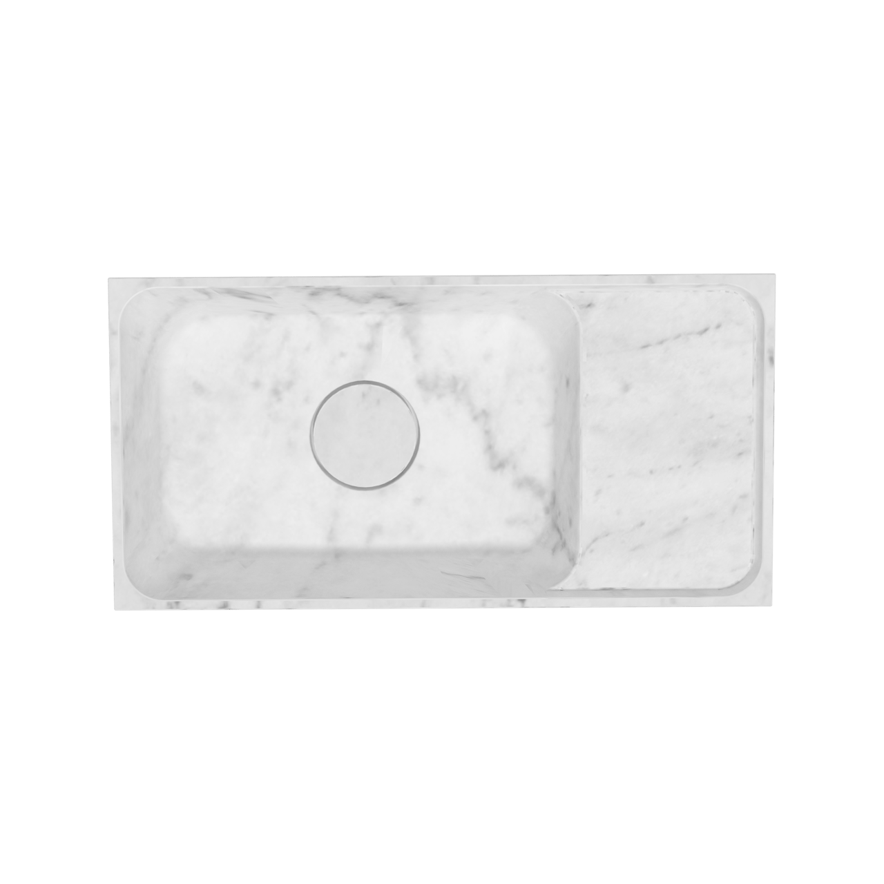 Balmani Dama lave-mains 42 x 21 cm Marbre Carrara