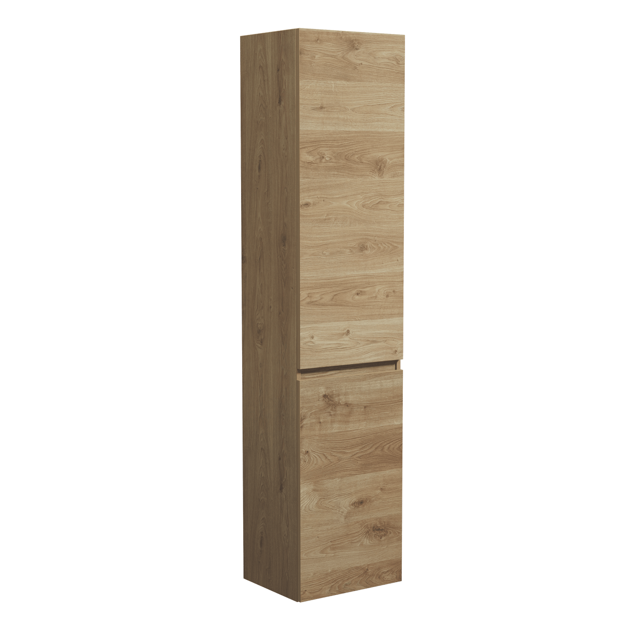 Balmani Lucida Badhochschrank: Stehend, rechts, Eiche rustikal, 45 x 35 x 195 cm