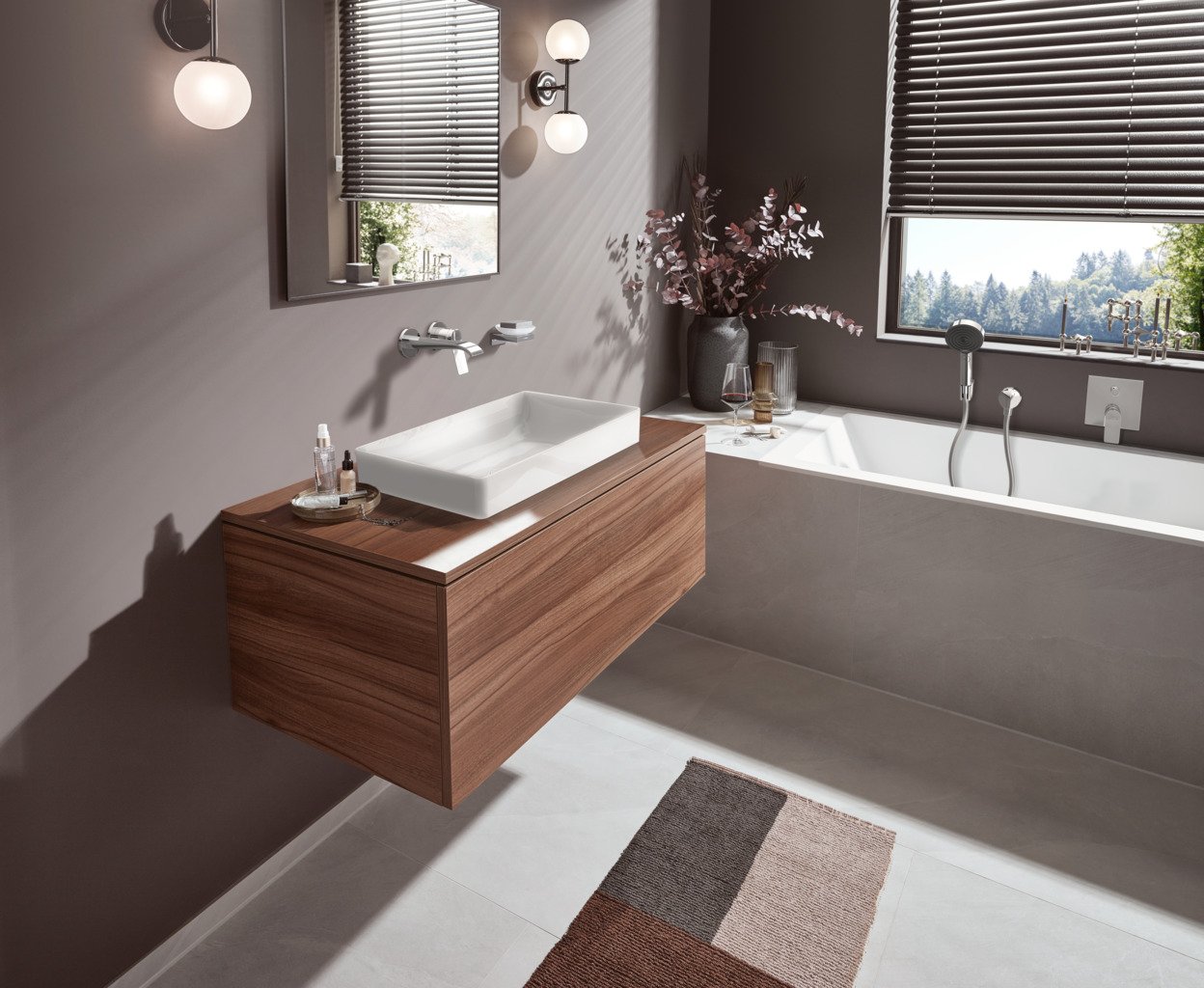 Hansgrohe Vivenis Robinet de lavabo encastré chrome incl élément intégré