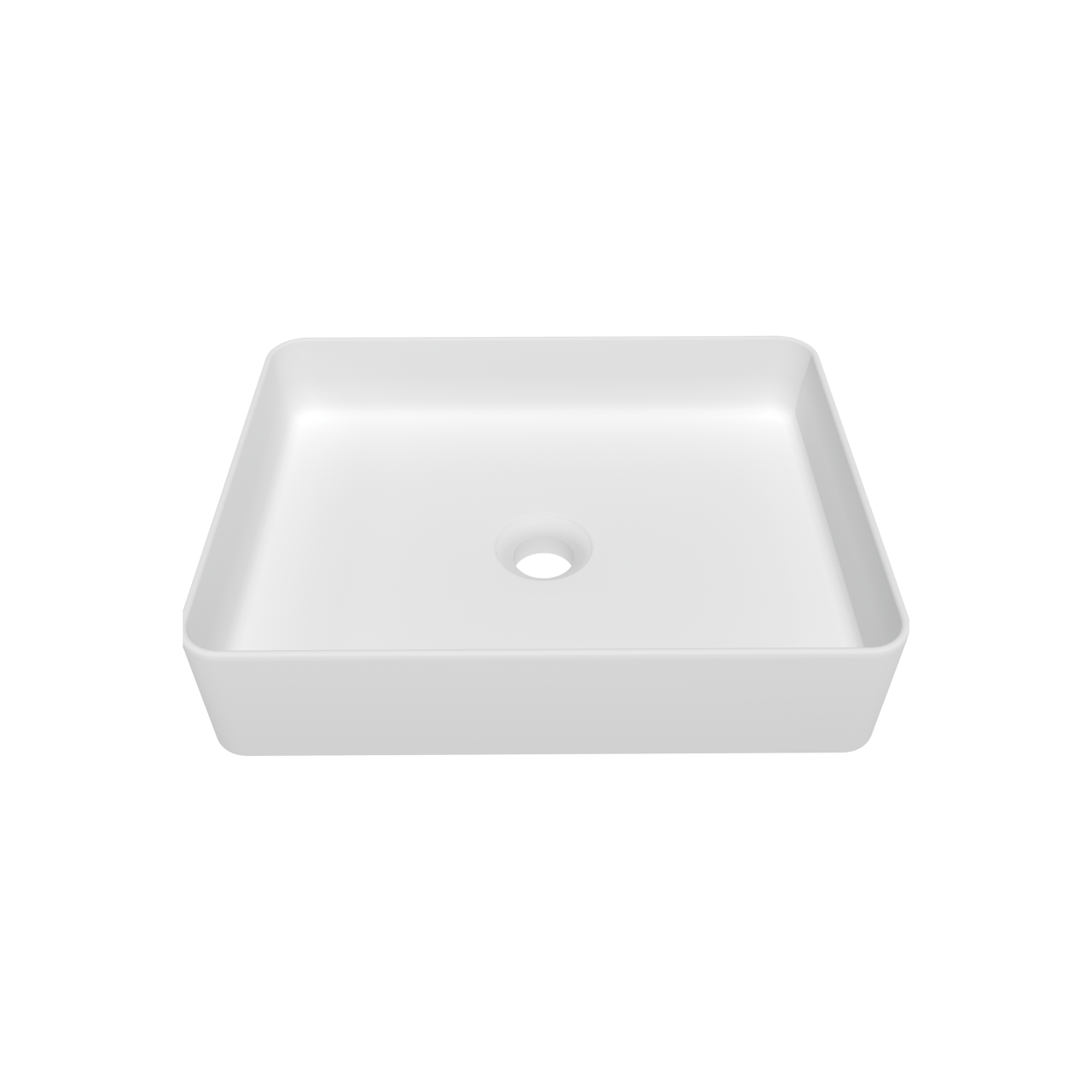 Storke Recta Aufsatzwaschbecken: Solid Surface, matt, rechteckig, 35 x 45 cm