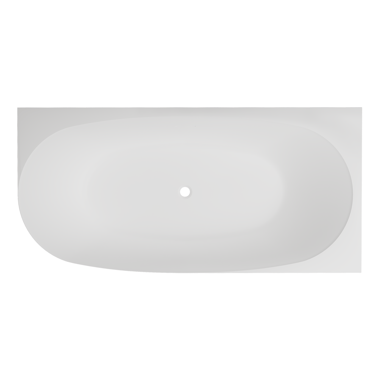 Luca Varess Sutilo baignoire d'angle droite double 160x75cm acrylique blanc mat