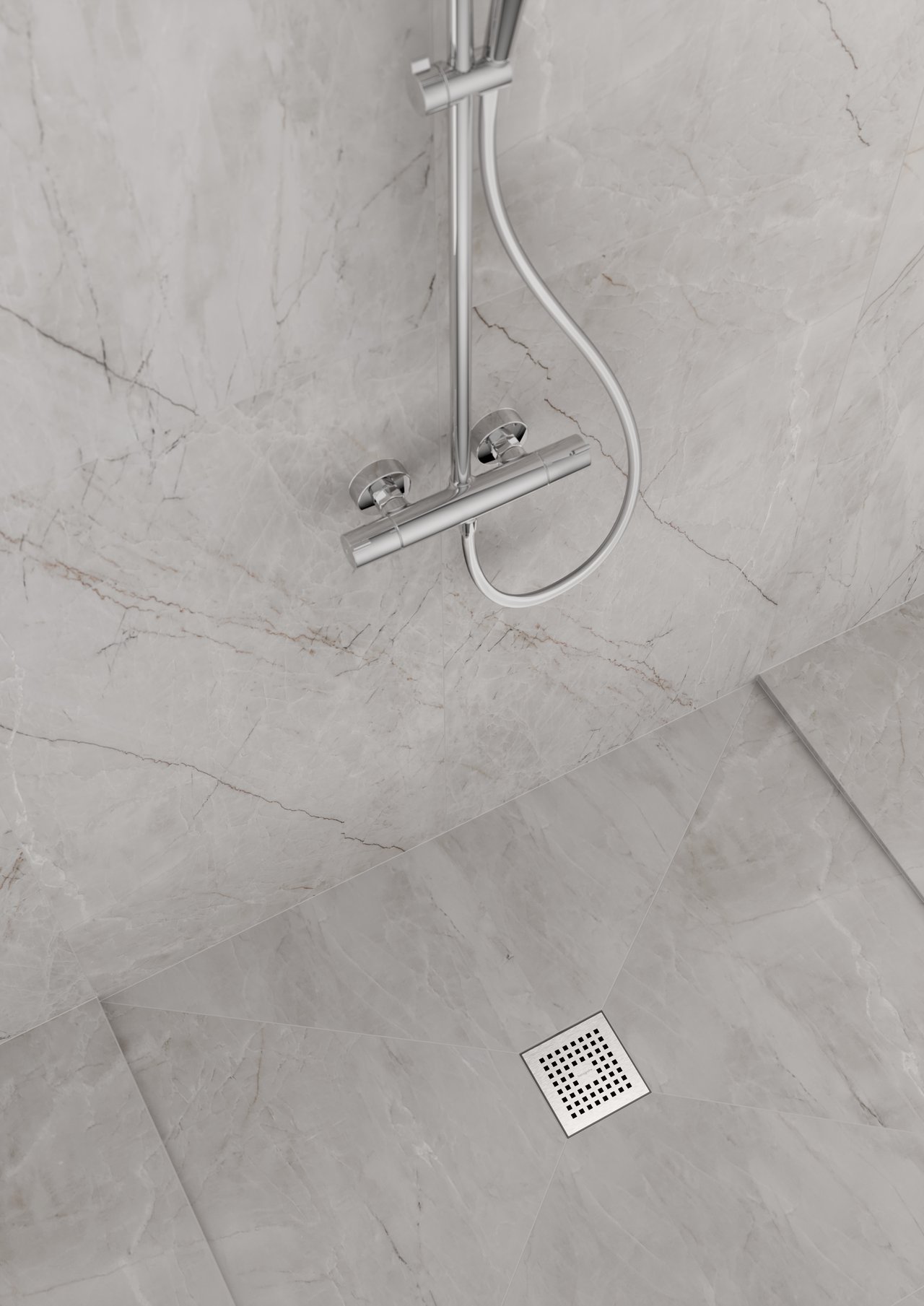 Hansgrohe RainDrain Point douchegoot 15cm RSV Look