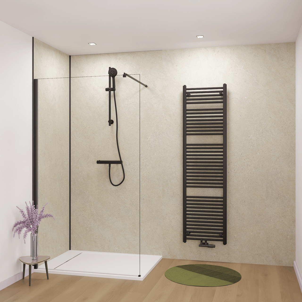 Florris Milano SPC wandpanelen, 2 stuks, 120 x 260 cm, Capri Beige