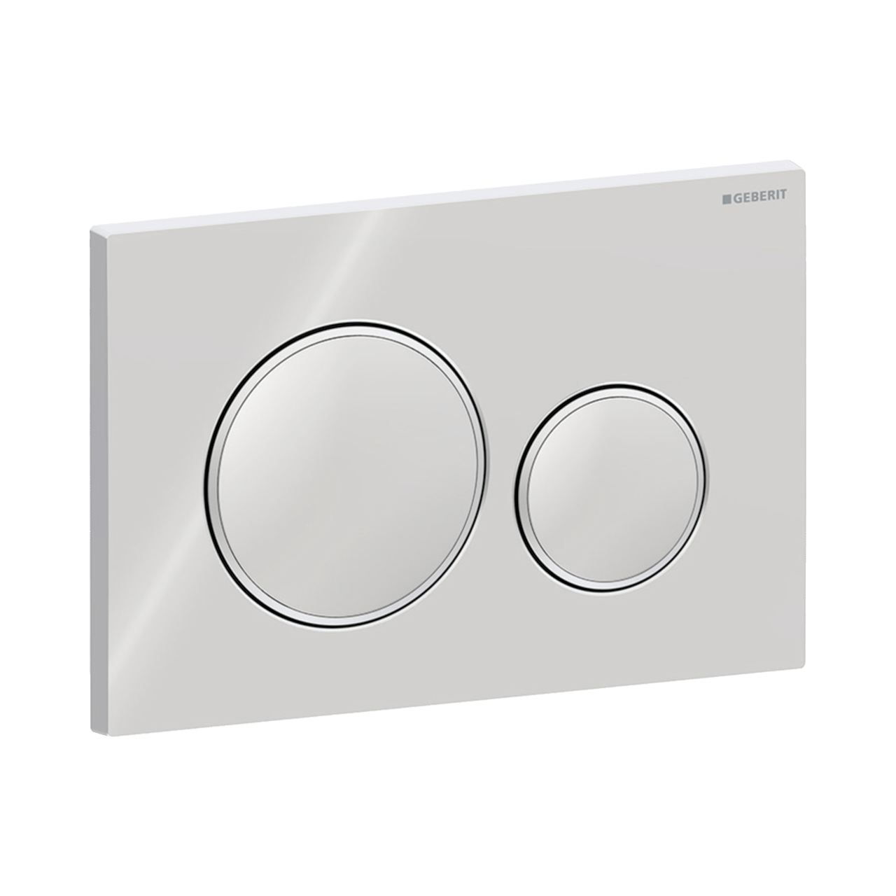 Sigma20 rond bedieningspaneel glanzend chroom/mat chroom voor Sigma UP320 of UP720 inbouwreservoir