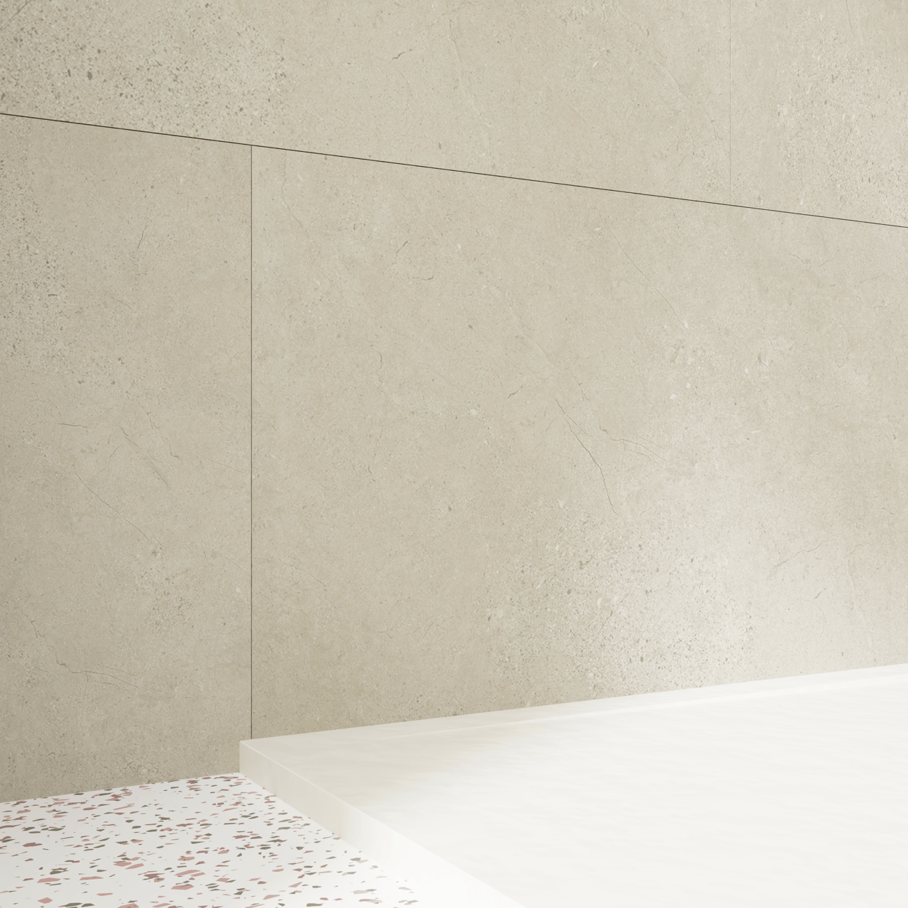 Florris Milano SPC wandpanelen, 4 stuks, 120 x 60 cm, Capri Beige