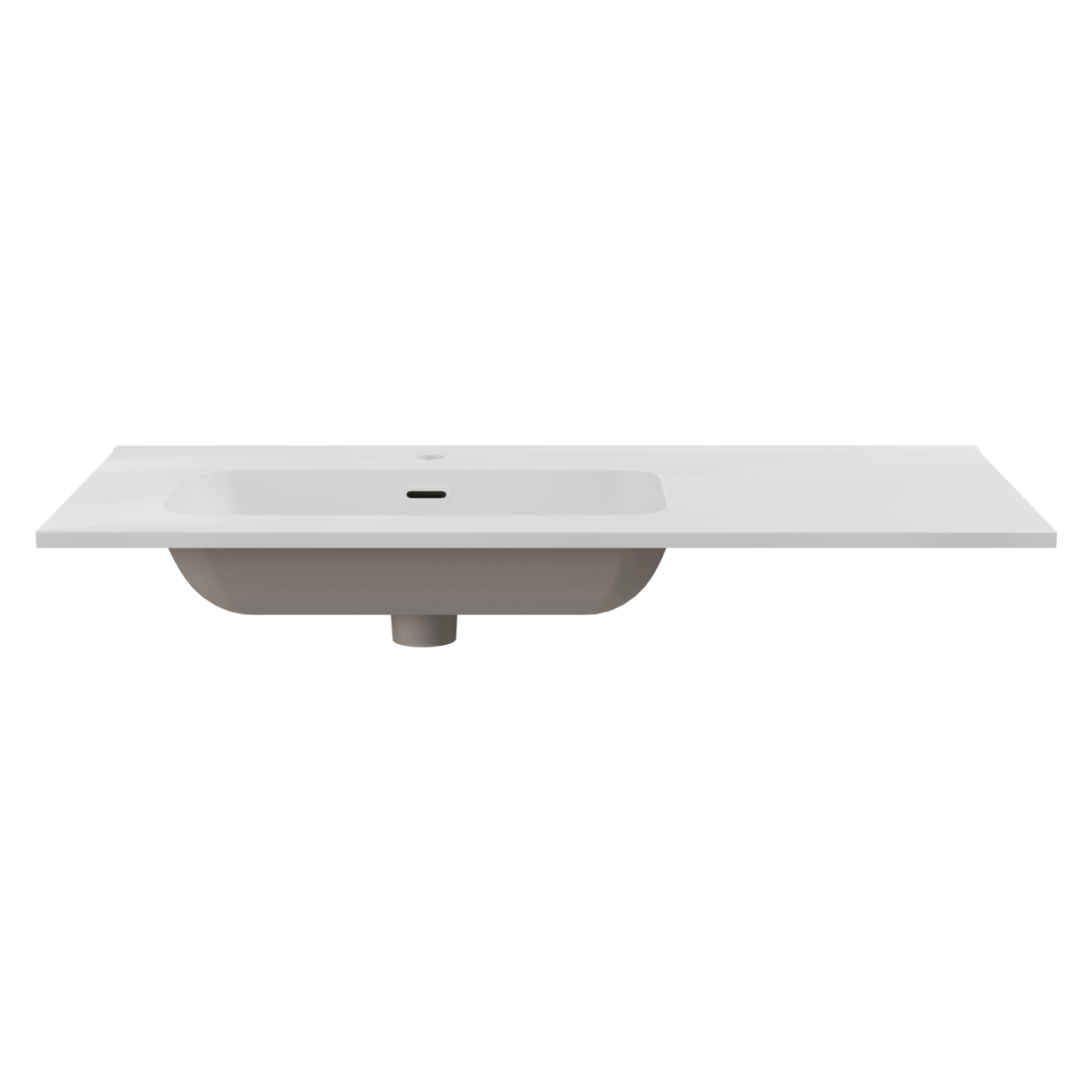 Balmani Nostra asymmetrisch linkse wastafel porselein mat wit 100 x 46 cm