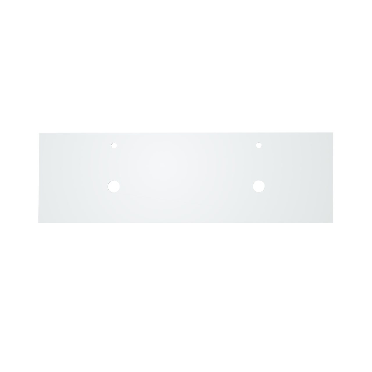 Balmani Facetta tablette double Solid Surface mat 180 x 55 cm