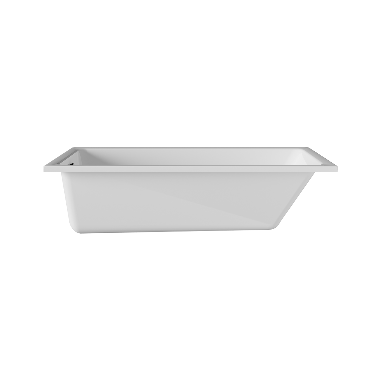 Luca Varess Sandrina 1 Person Einbaubadewanne, 170 x 75 cm, Acryl, weiß glänzend