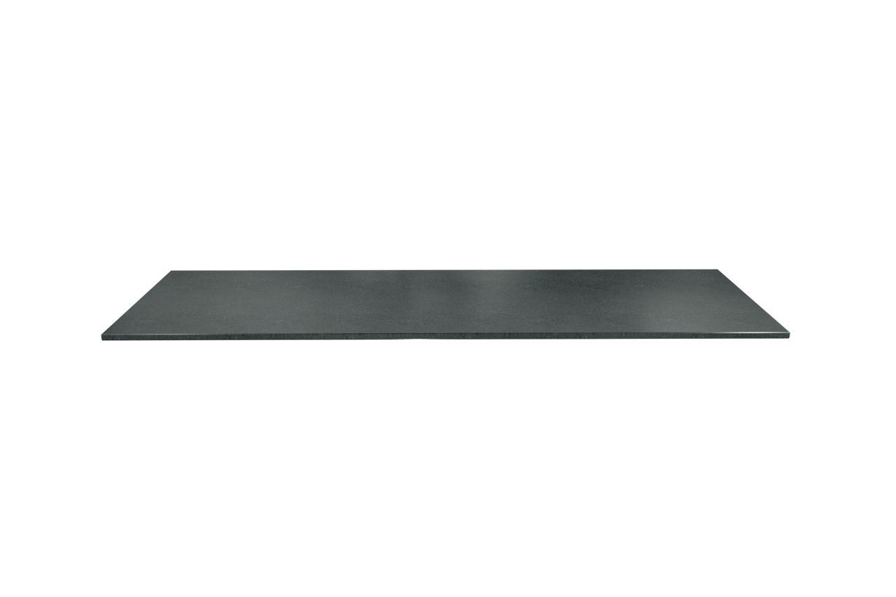Balmani Stretto Einzel- oder Doppelwaschtischplatte, Granit poliert, 150 x 55 cm