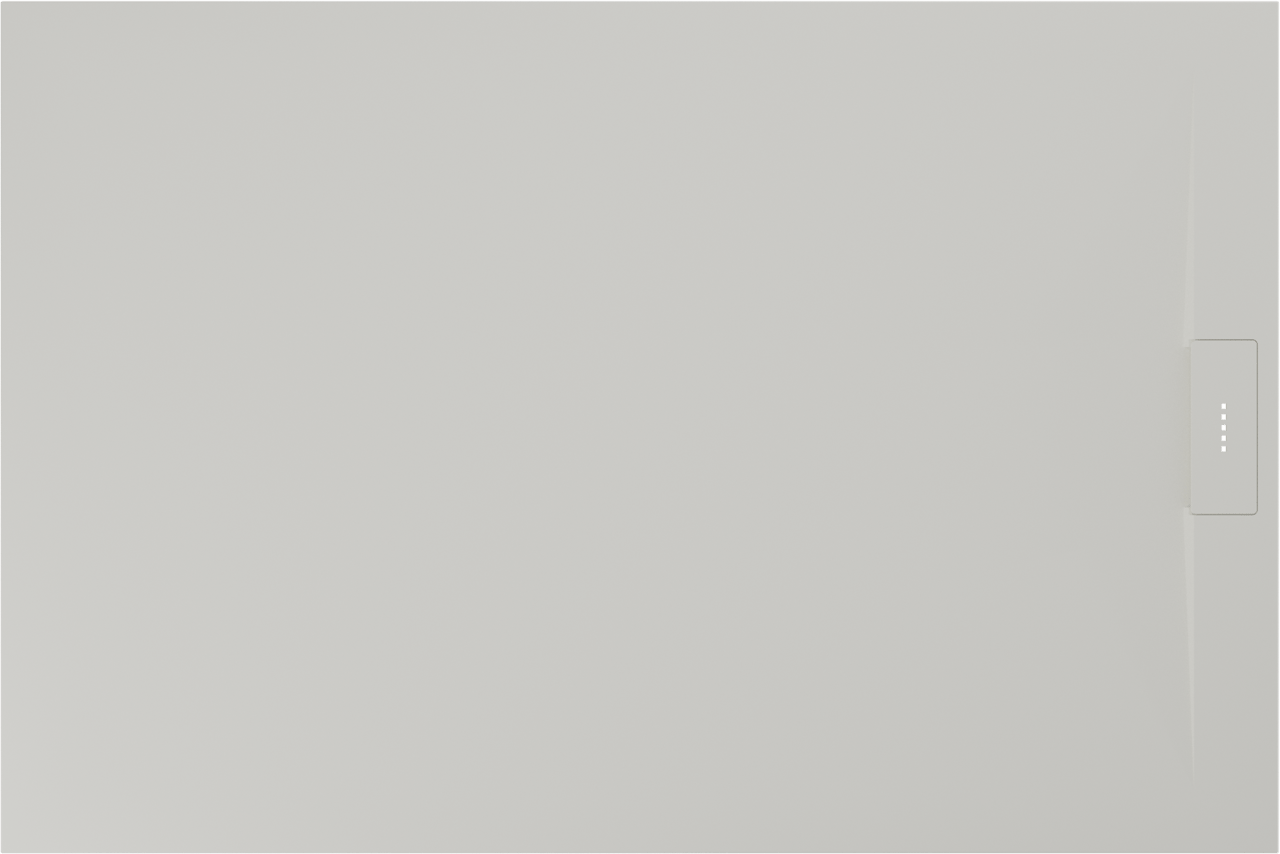 Luca Varess Fusion receveur de douche 120 x 80 cm marbre composite blanc mat