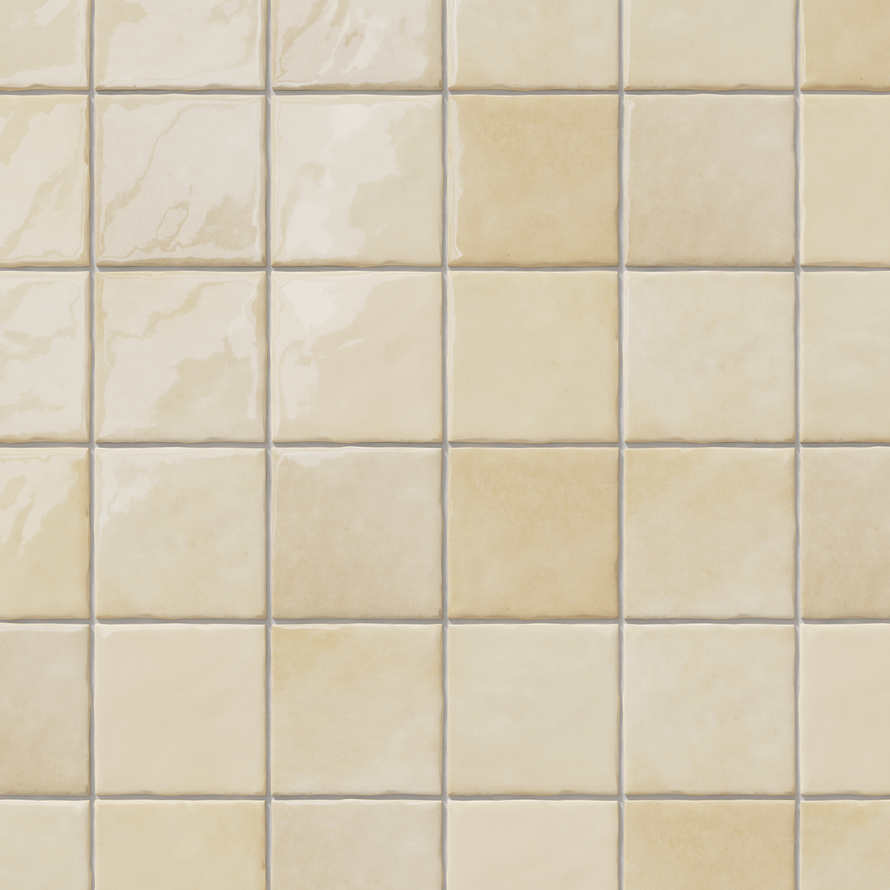 Carruzo Medina keramische Wandfliesen 45 Stück, 10x10cm Crema