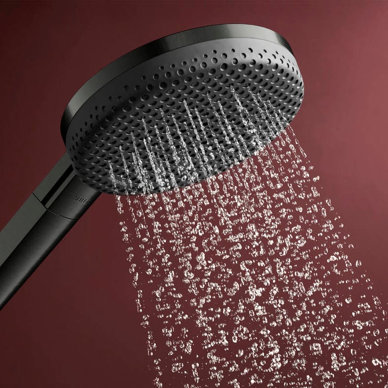 Hansgrohe Raindance Alive Select S 125 kit douchette 3 fonctions de jet Brushed Black Chrome