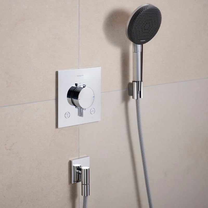 Hansgrohe Ecostat Comfort E inbouw thermostaat 2 uitgangen glanzend chroom