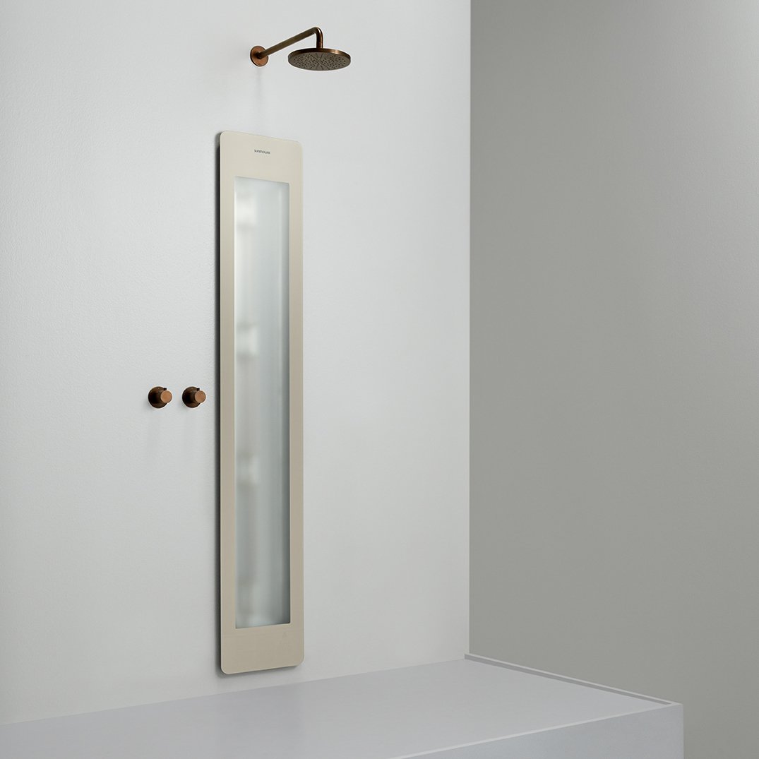 Sunshower One L Infrarot Unterputz sand white