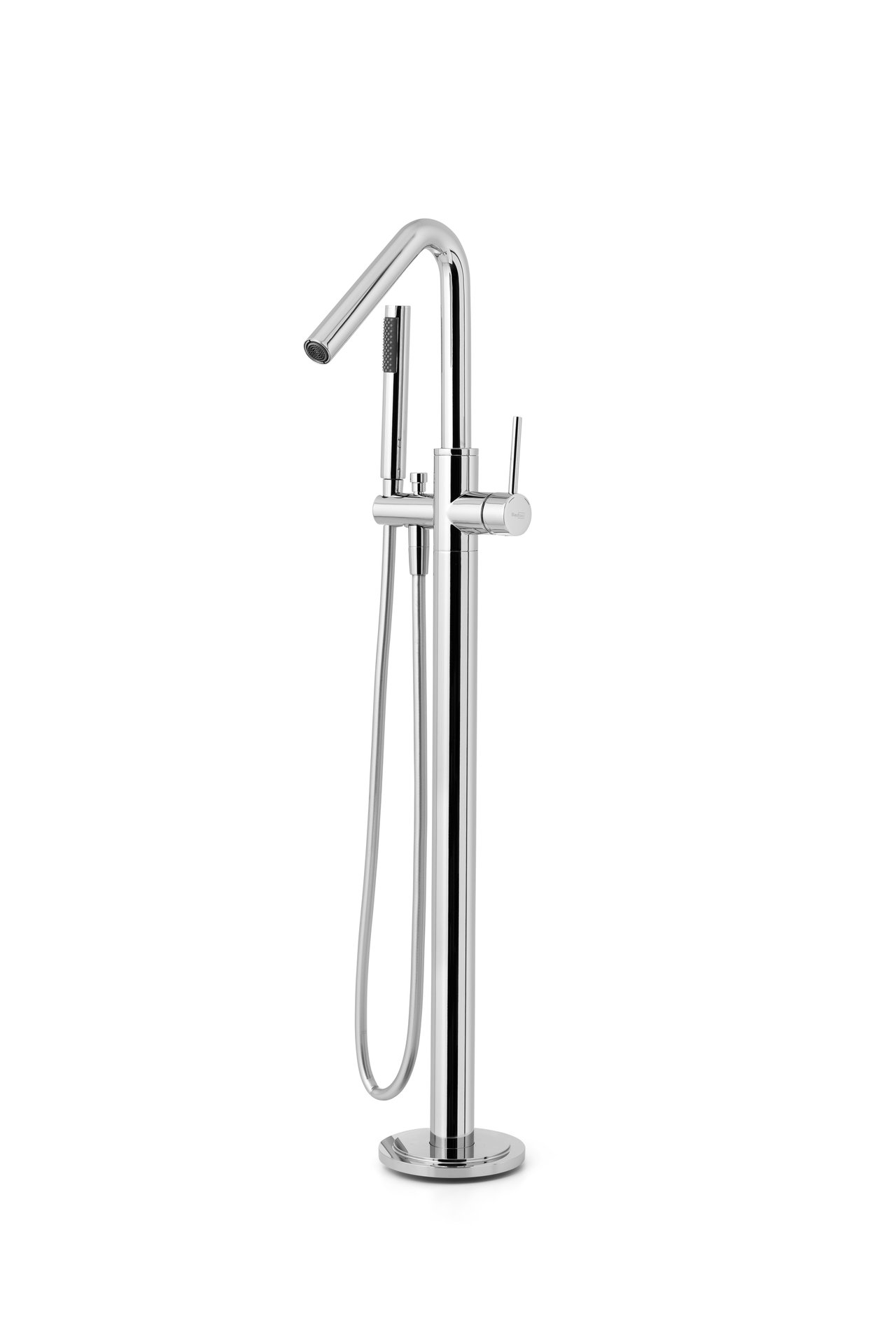 Blaufoss Round Move robinet baignoire îlot avec douchette chrome brillant