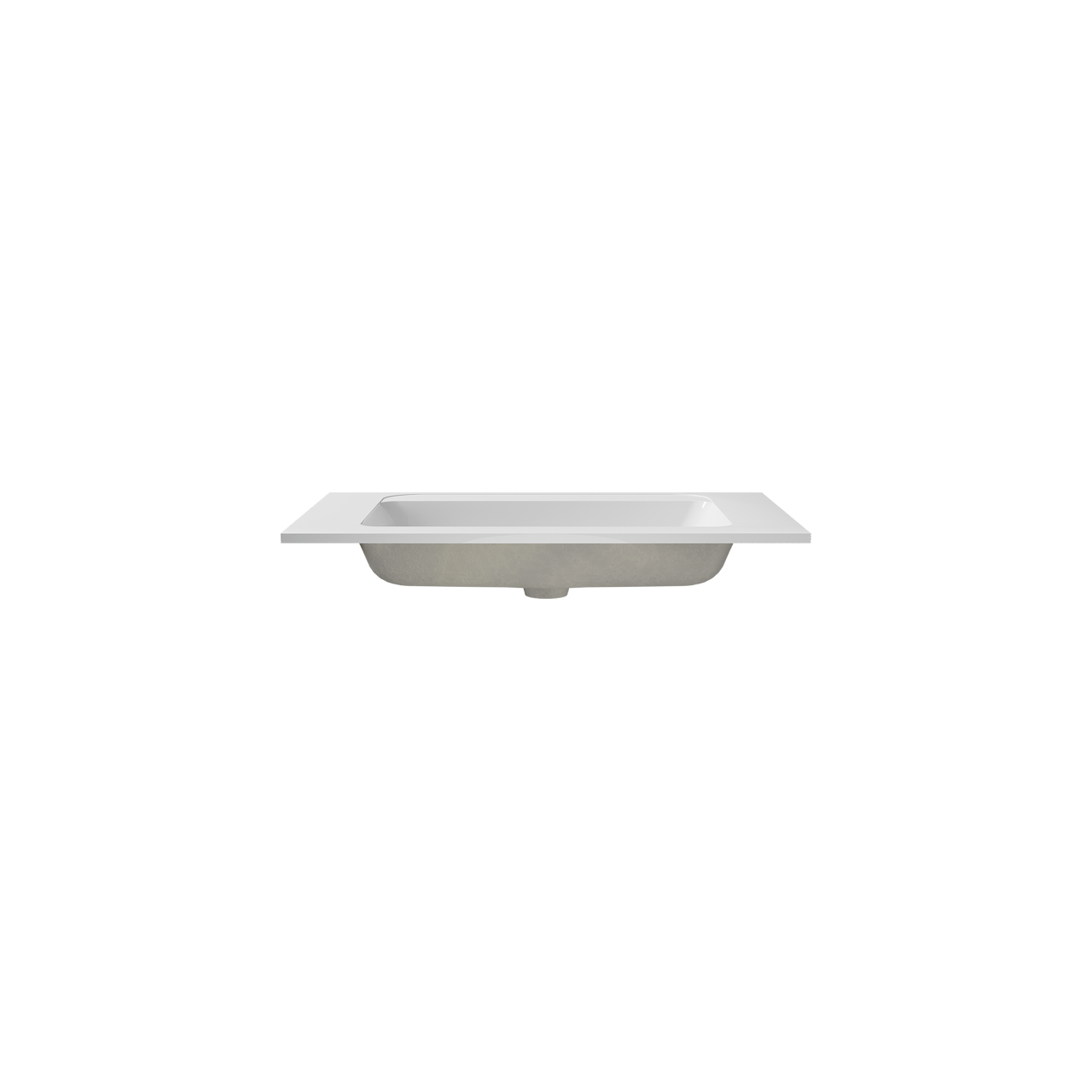 Balmani Tablo Strada plan simple marbre composite brillant 90 x 55 cm