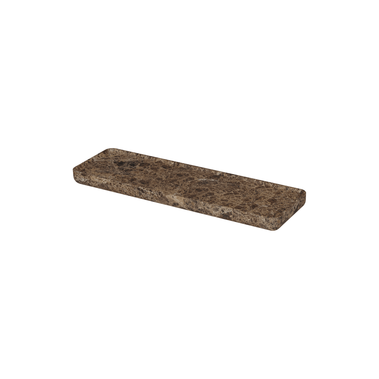 Balmani Tray étagère murale Marbre Dark Emperador 40 x 12 cm