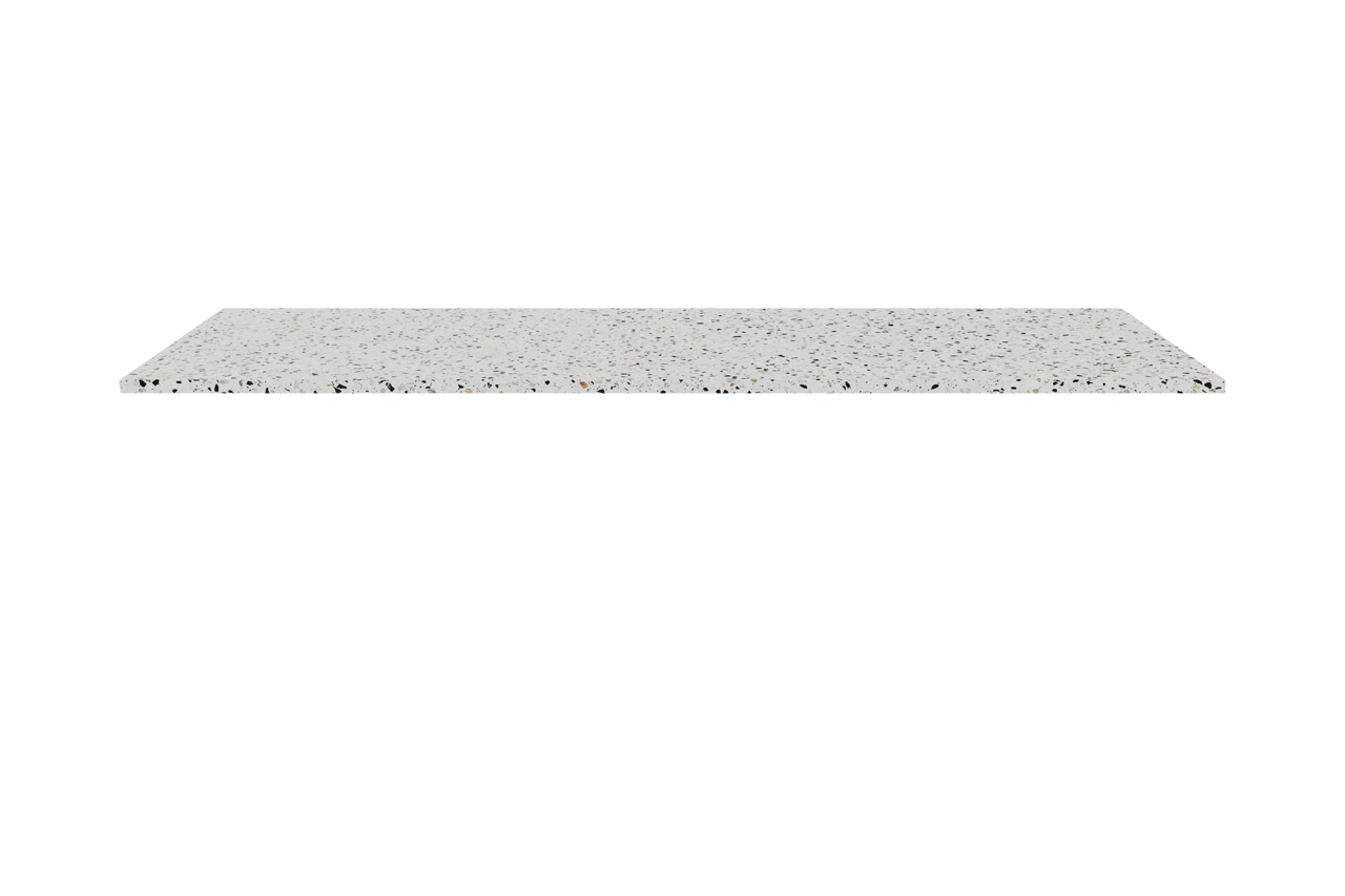 Balmani Stretto tablette simple ou double Bianco Nero terrazzo 150 x 55 cm