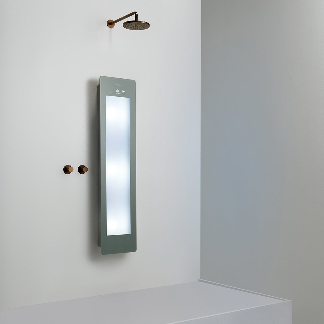 Sunshower Plus M en saillie en organic grey avec lumière infrarouge et UV