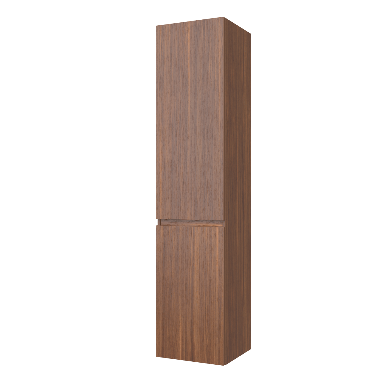 Balmani Lucida Badhochschrank: Stehend, links, Amerikanischer Nussbaum, 45 x 35 x 195 cm