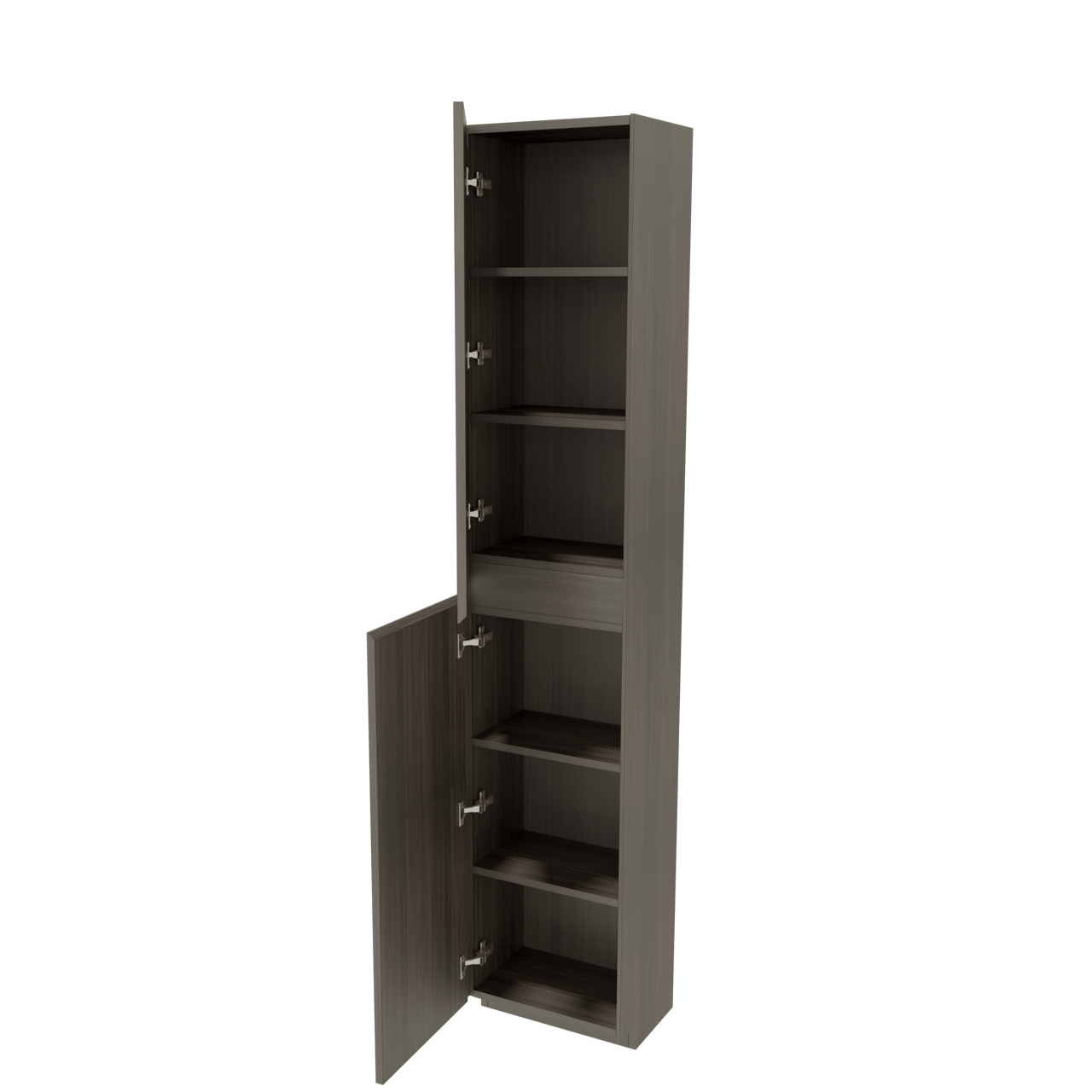 Storke Edge staande badkamerkast links donkere eiken 40 x 30 x 200 cm
