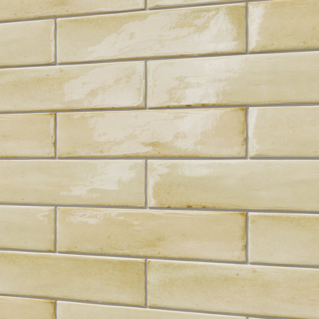 Carruzo Costa keramische Wandfliesen 34 Stück, 6x24,6cm Crema