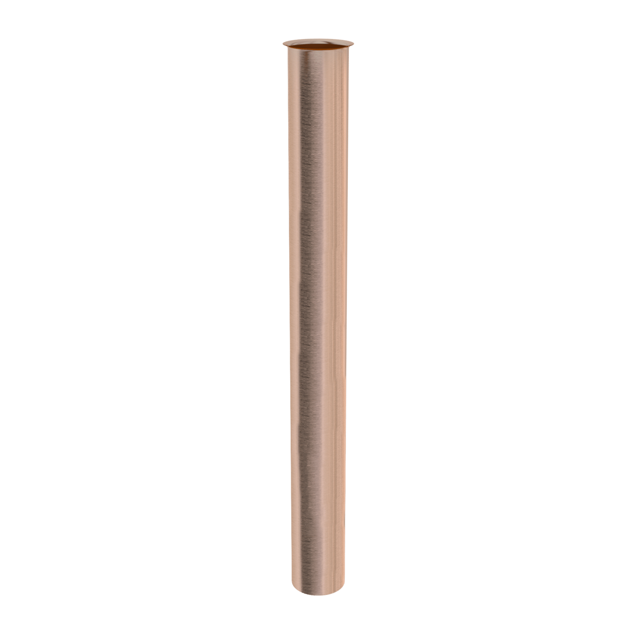 Santeg Draintube Verlängerungsstück mit Ringablauf Handwaschbecken, roségold gebürstet, Ø32mm 30 cm