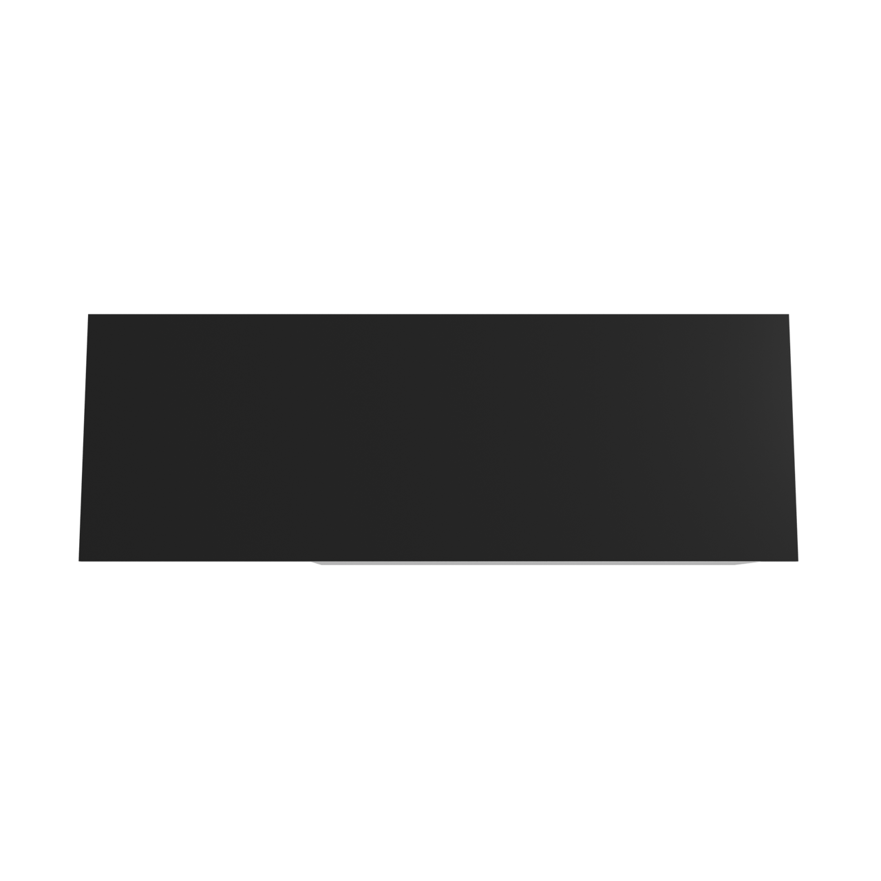 Storke Edge meuble salle de bains suspendu 150 x 52 cm blanc brillant avec Panton tablette simple ou double en mdf enduit de poudre noir mat