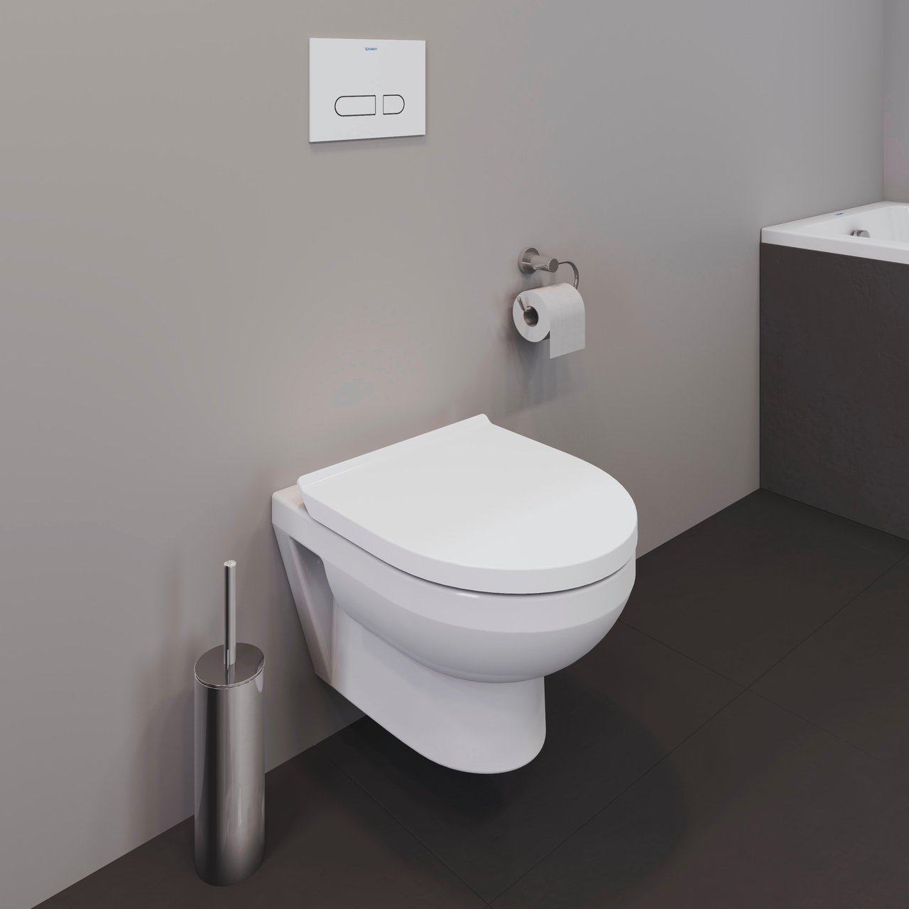 Duravit No. 1 hangtoilet glanzend wit randloos compact