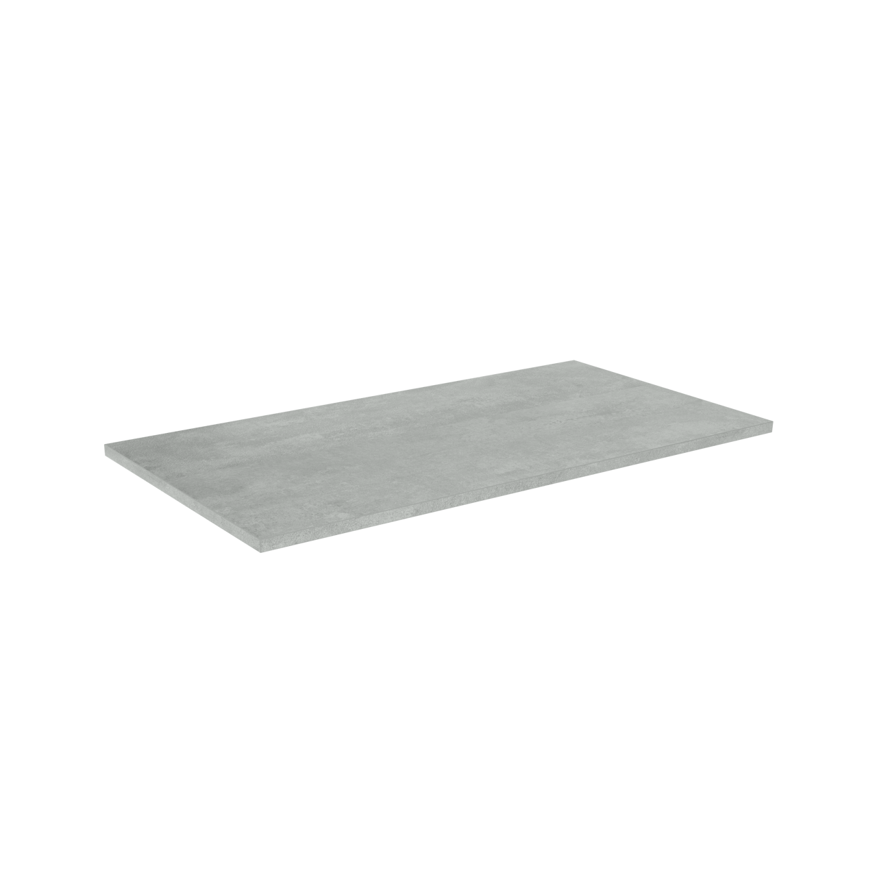 Linie Lado tablette simple ou double béton gris foncé mélaminé 100 x 46 cm