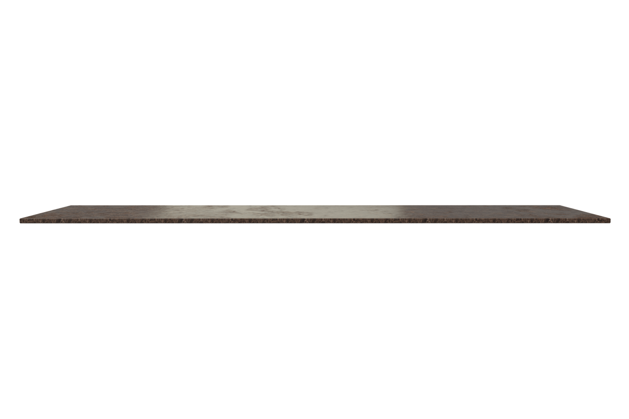 Balmani Stretto Einzel- oder Doppelwaschtischplatte, Marmor Dark Emperador, 180 x 55 cm