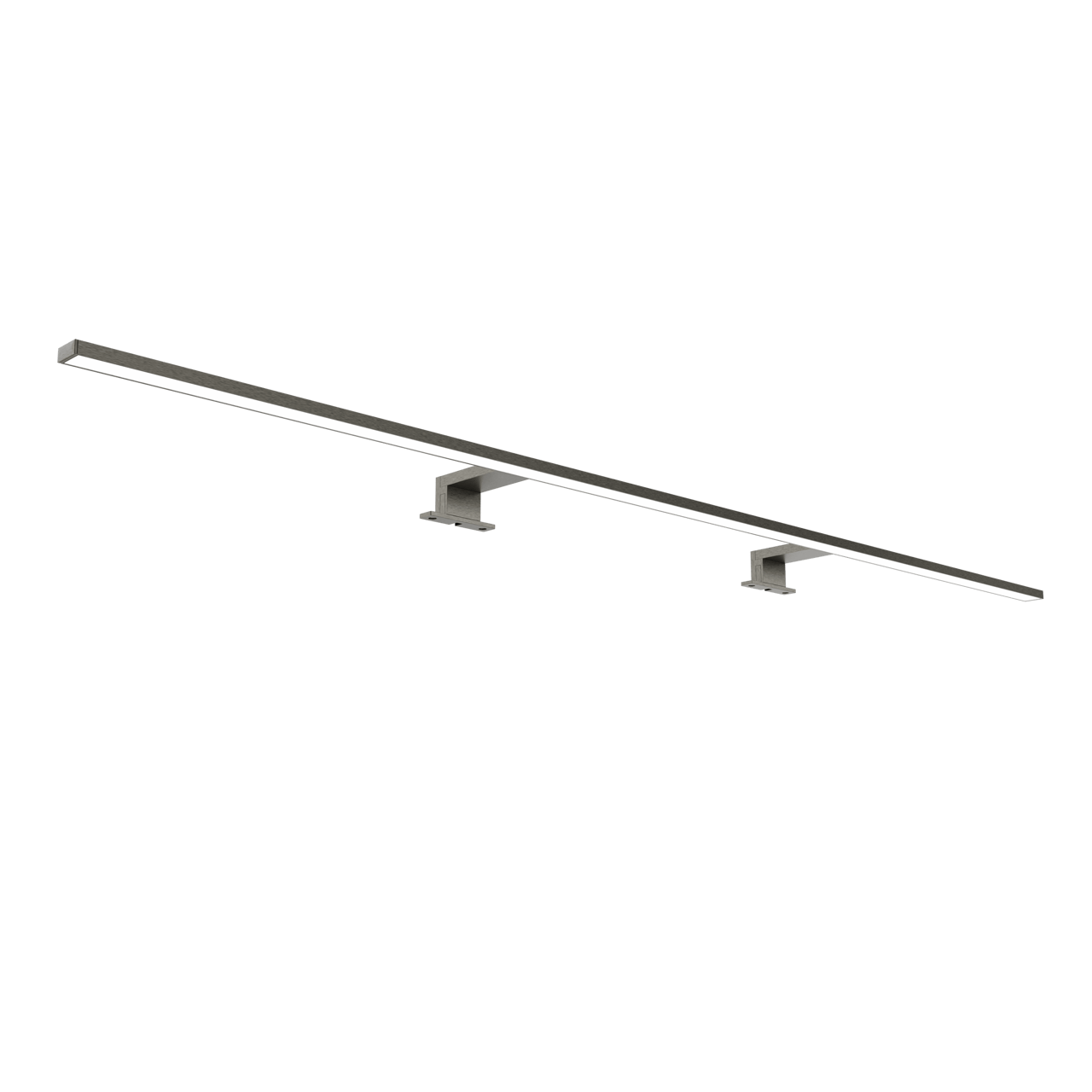 Luca Varess Cubico LED luminaire 120 cm Brushed GunMetal