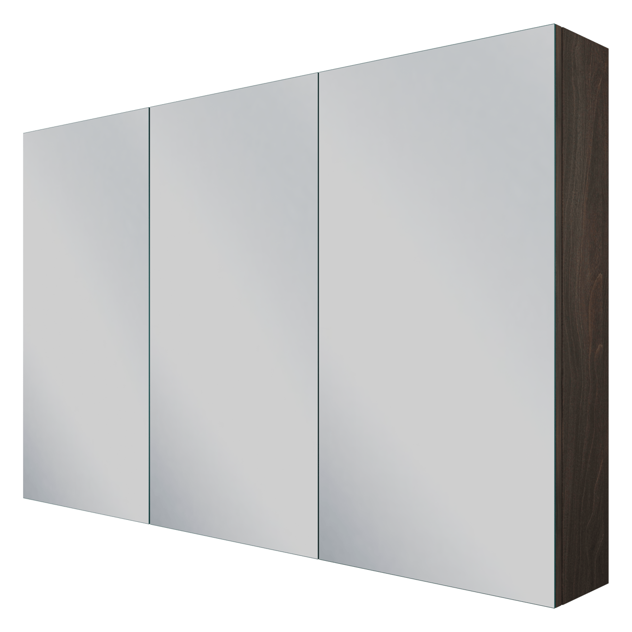 Linie Montro Spiegelschrank 120 x 75 cm dunkles nussbaum