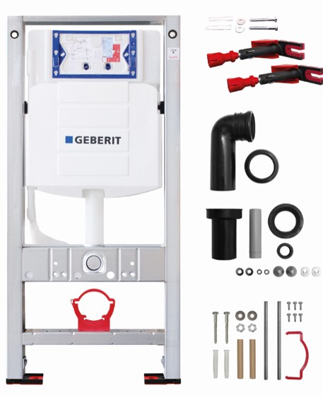 Burda Element für Wand-WC mit Geberit Sigma UP320 Spülkasten