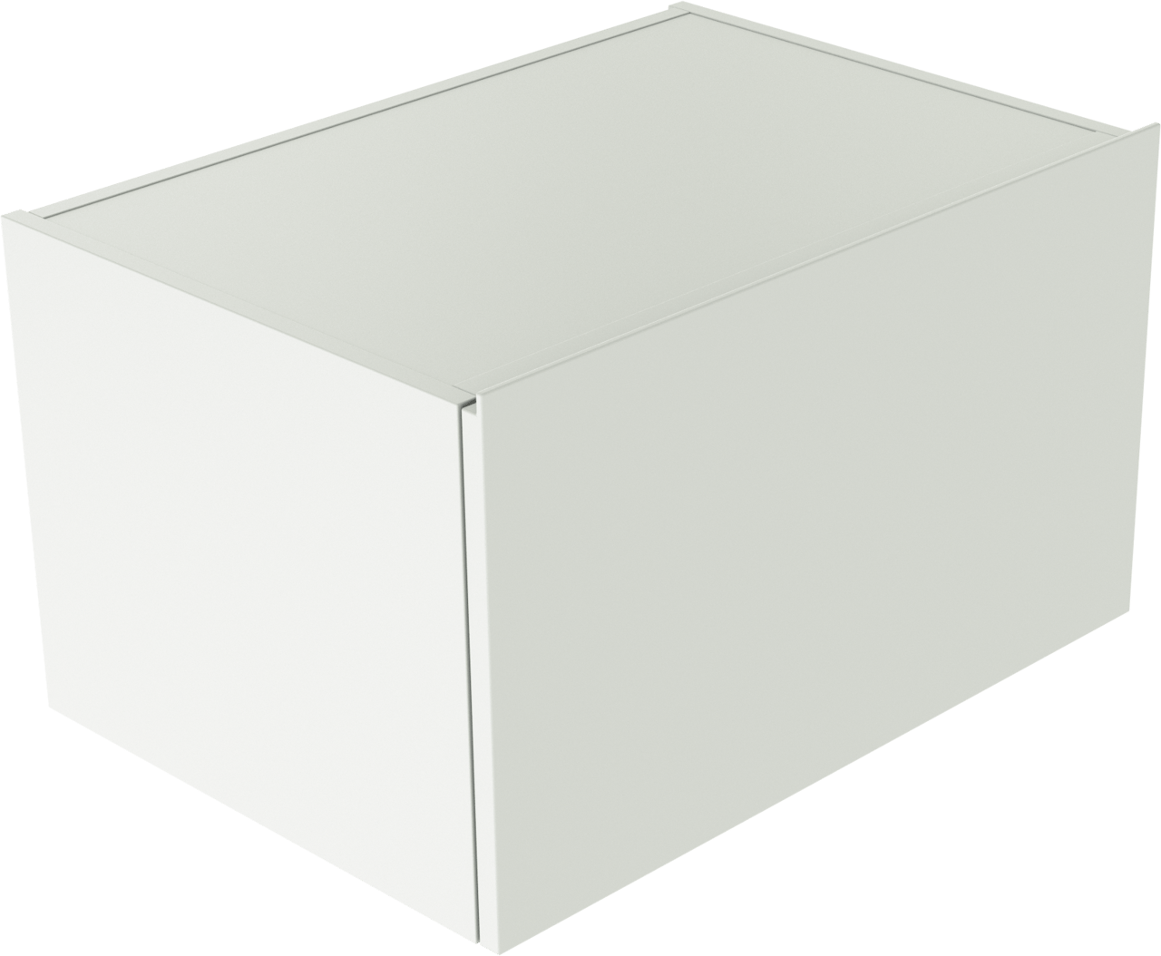 Balmani Studio hängender Waschbeckenunterschrank: 70 x 50 cm, Weiß matt, 2 Schubladen