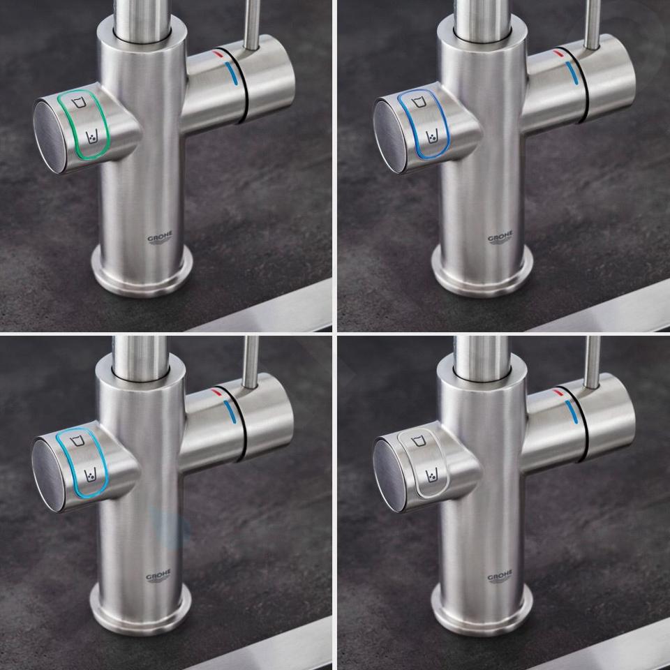 Grohe Blue Home keukenkraan met uittrekbare handdouche glanzend chroom