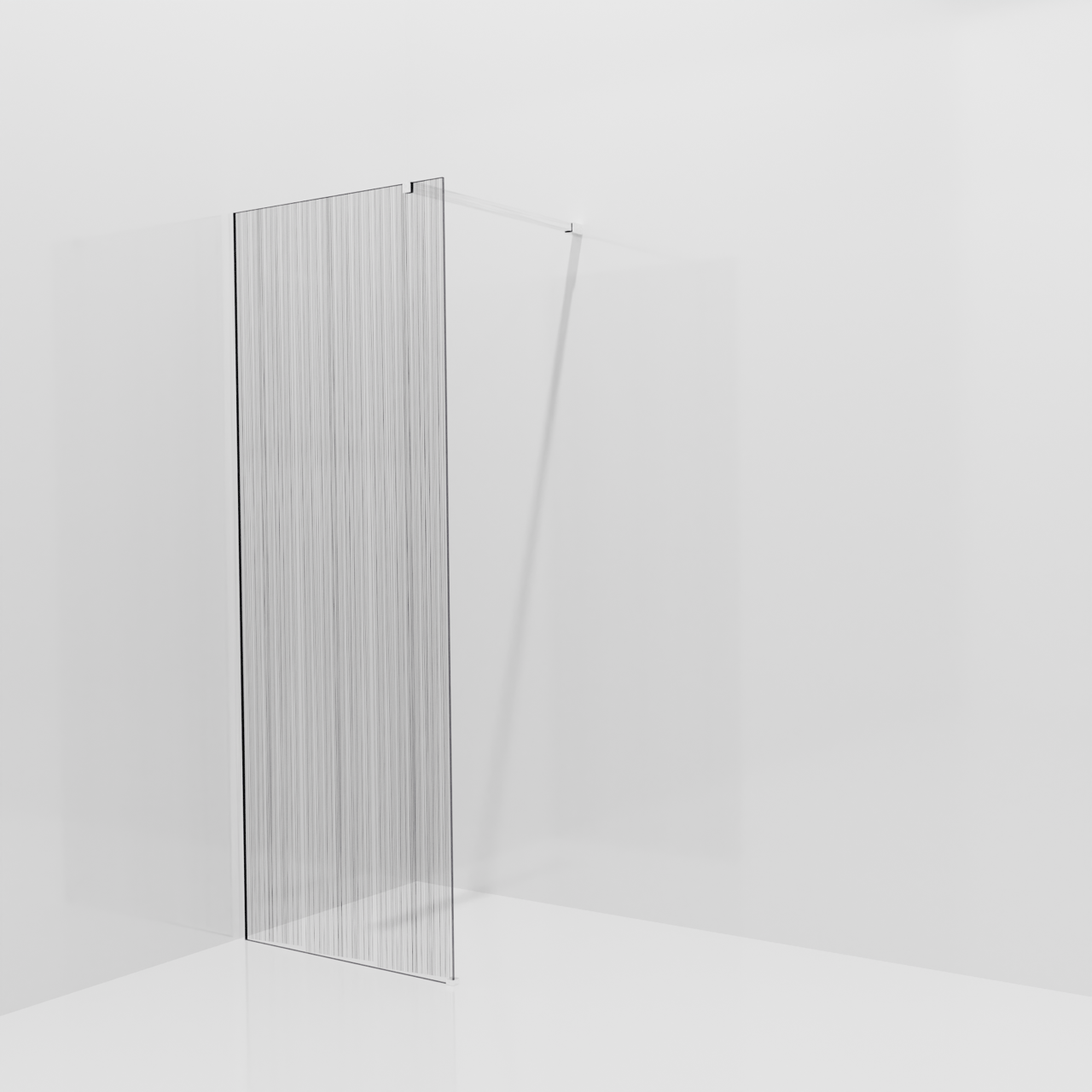Balmani Modular inloopdouche: 80 x 200 cm, Mikado, Glanzend chroom profielen