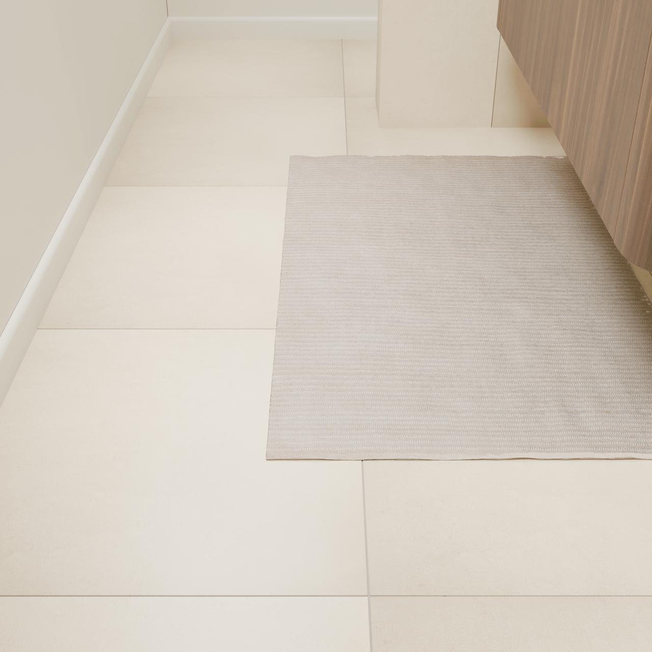 Carruzo Arav carrelage en céramique sol et mur 4 carreaux 60x60cm Crema