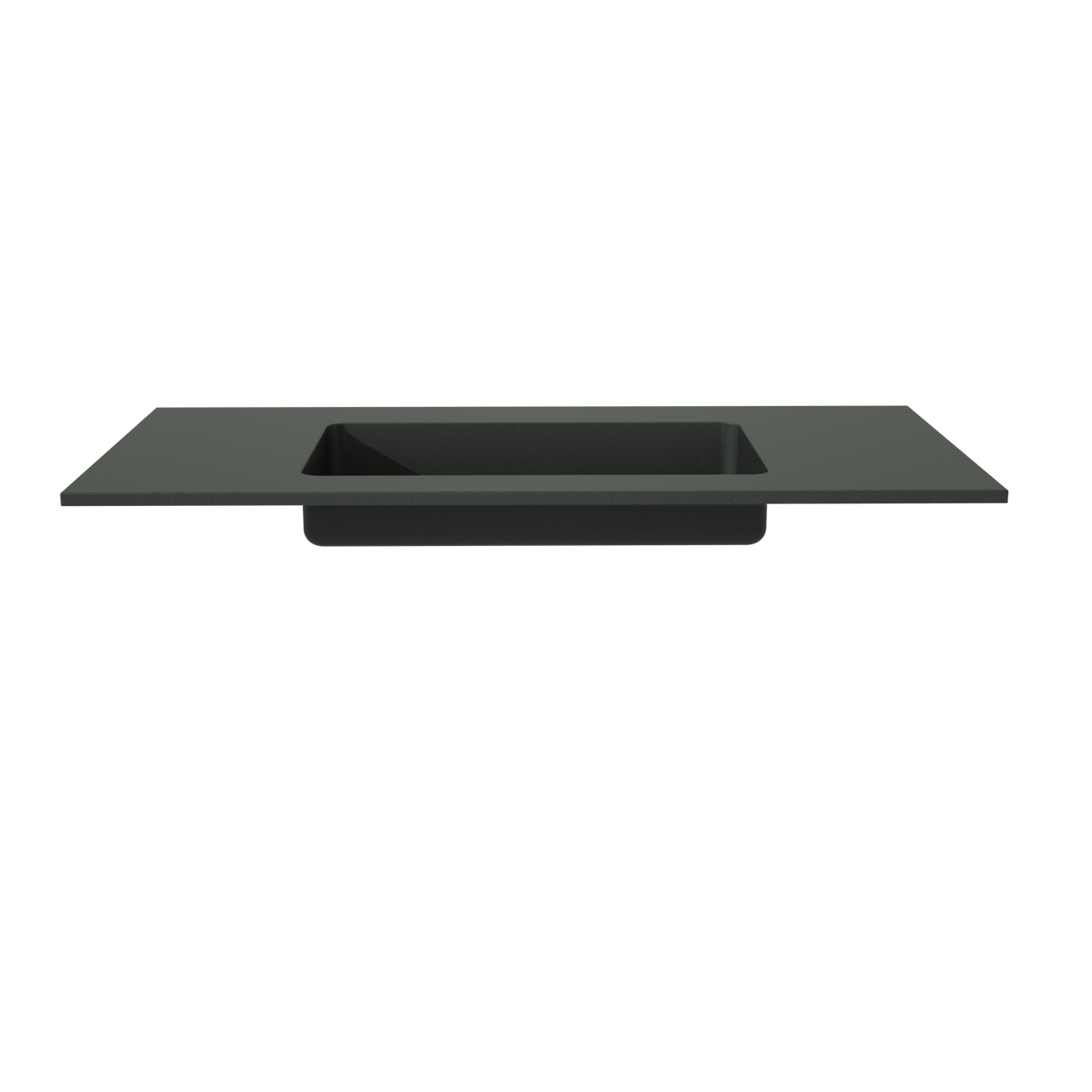 Storke Scuro Einzelwaschtisch, Quarz matt, 105 x 52 cm