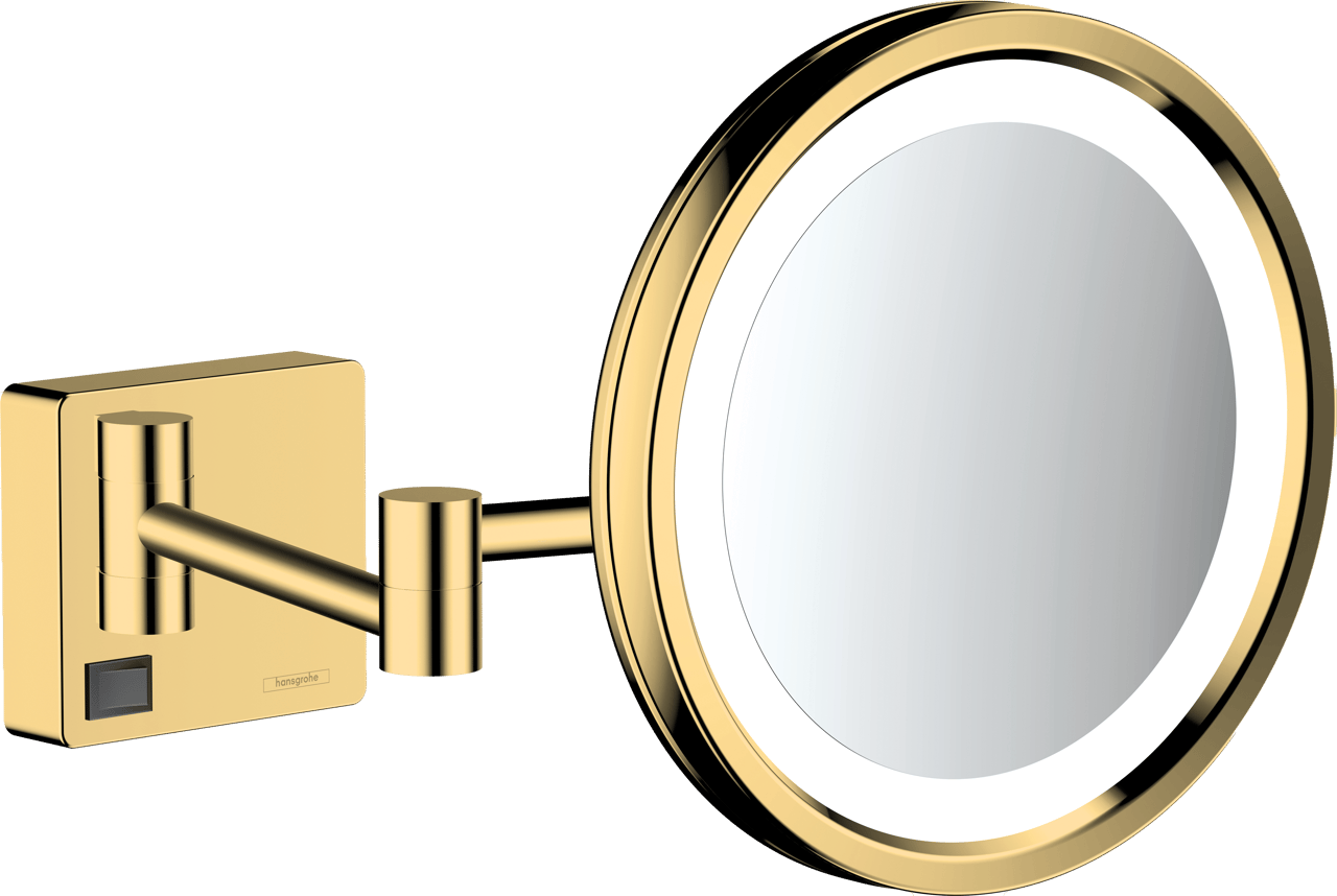 Hansgrohe AddStoris Kosmetikspiegel mit Vergrößerung Polished Gold Optic