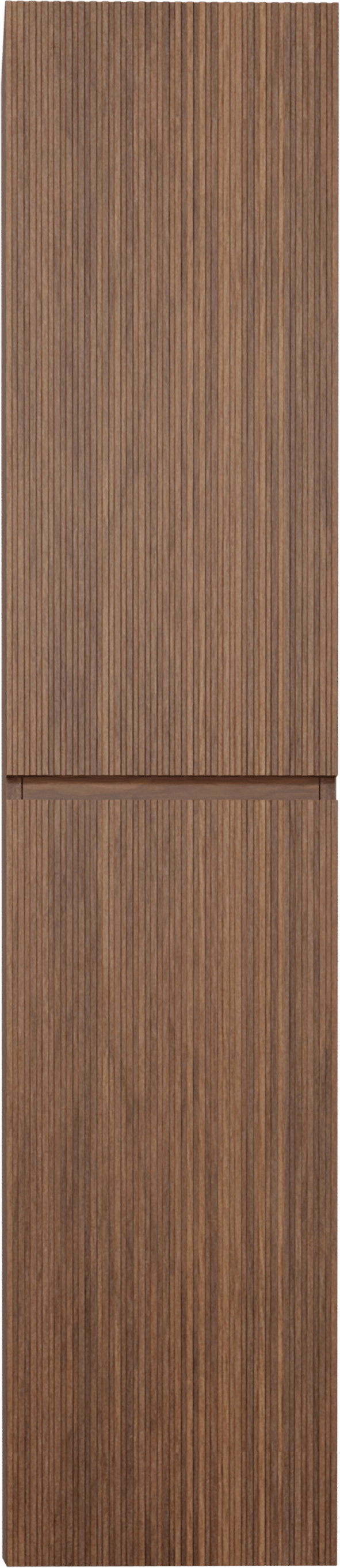 Linie Lado Ribs colonne salle de bains suspendu noyer 35 x 30 x 170 cm nervure sym. vert.