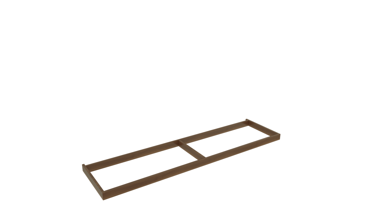 Balmani Lucida socle pour meuble sous-lavabo noyer 180 x 55 cm