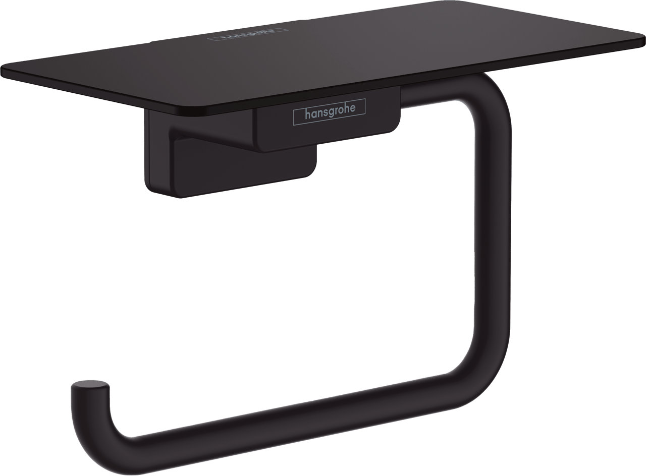 Hansgrohe AddStoris Wc-rol houder mat zwart