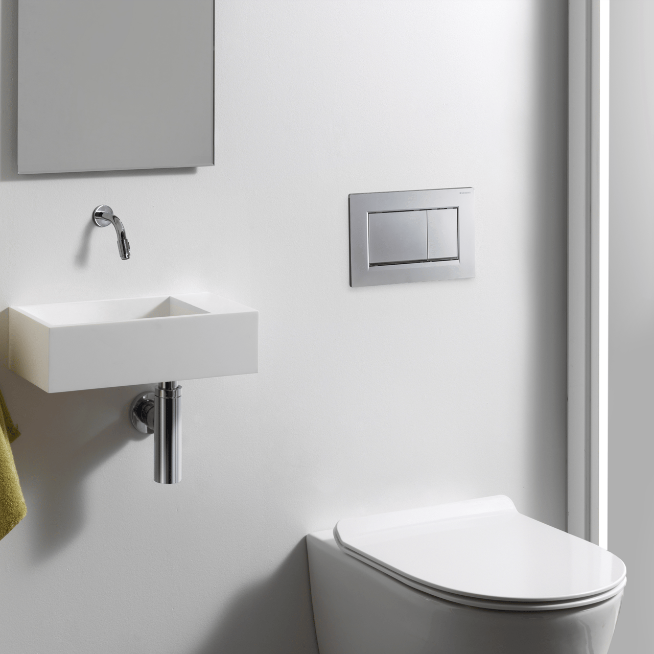 Sigma20 Betätigungsplatte: Chrom Matt, für Sigma UP320 oder UP720 Einbauspülkasten