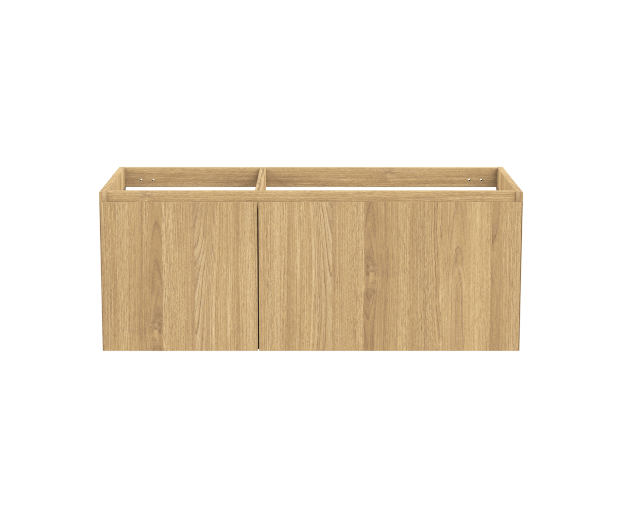 Balmani Idra by Mitra meuble sous-lavabo suspendu 120 x 55 cm asymétrique droite placage chêne naturel 4 tiroirs
