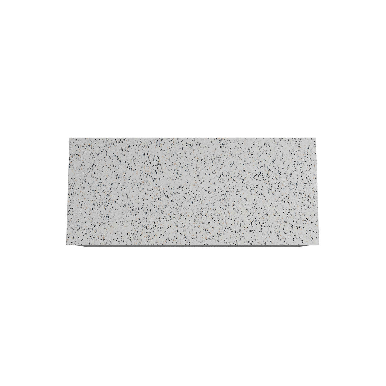 Storke Ribs zwevend badmeubel 120 x 52 cm zwart eiken met Tavola enkel of dubbel wastafelblad in mat wit/zwart terrazzo, Verticale asymmetrische rechte ribbel