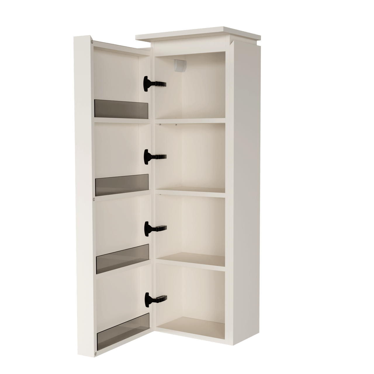 Balmani Eclips zwevende kolomkast links Sandbeige 44 x 32 x 130 cm