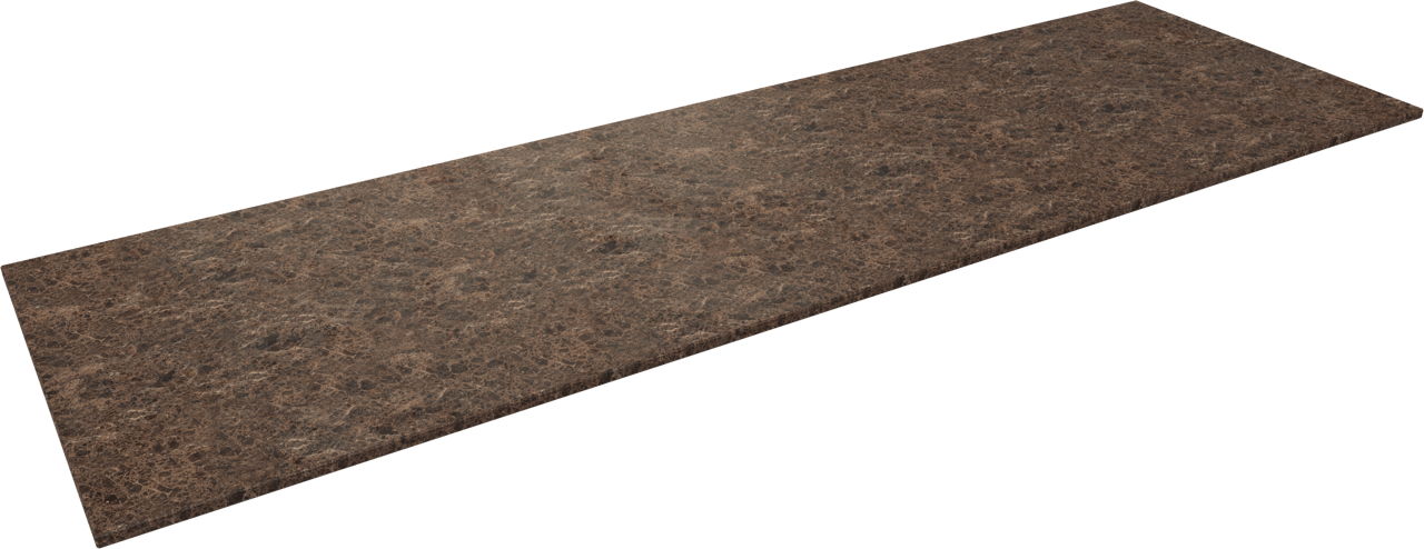 Balmani Stretto Einzel- oder Doppelwaschtischplatte, Marmor Dark Emperador, 180 x 55 cm