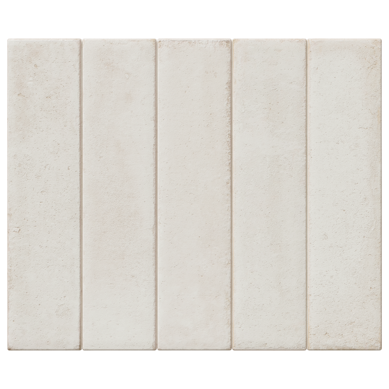 Carruzo Volcan keramische wandtegels 32 stuks 6x25cm Crema